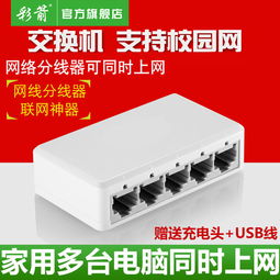 彩箭5口百兆交换机 构建高效家用与宿舍网络环境的理想之选